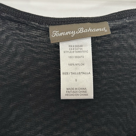 TOMMY BAHAMA - Mesh mini dress fit and flare cover up 100% nylon stretch small - Picture 3 of 7